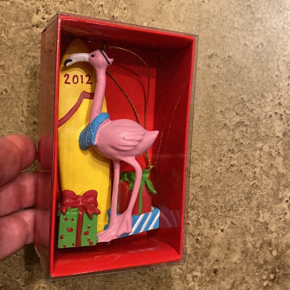 NEW Pink Flamingo 2012 Christmas Ornament by Bealls Import, Inc. - Picture 2 of 8